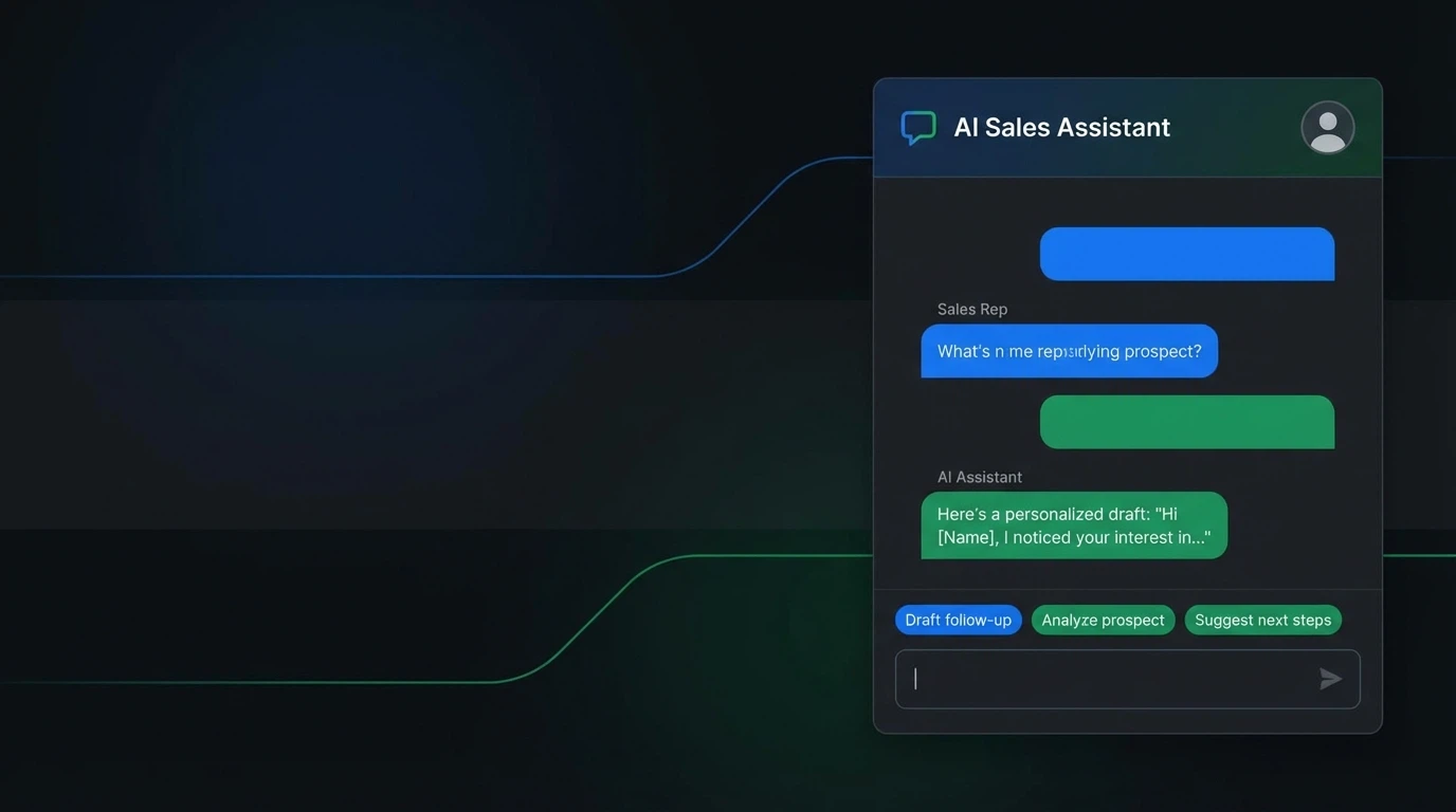 Sales professional using ChatGPT to generate personalized cold email prompts and LinkedIn messages